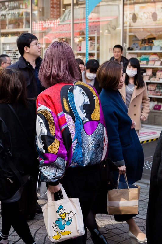 Distinctive fashion sense of Harajuku locals