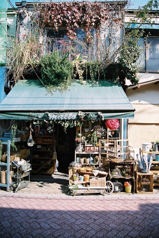 Vintage furniture and wooden crafts store found in Koenji 
