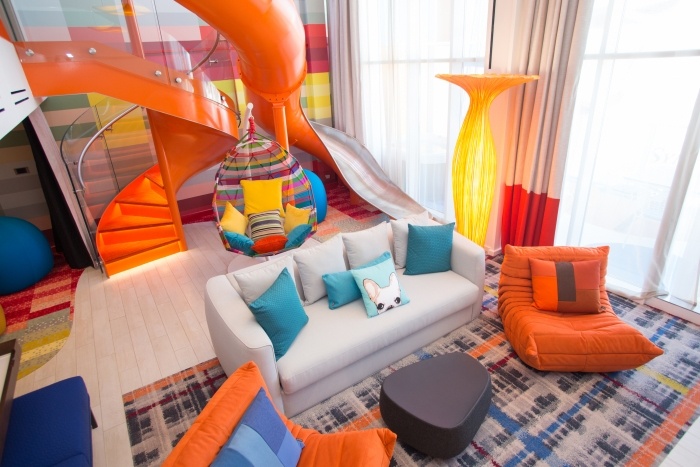 RCI's &quot;Ultimate Family Suite&quot;, which sleeps up to eight people. Image: Royal Caribbean International. 