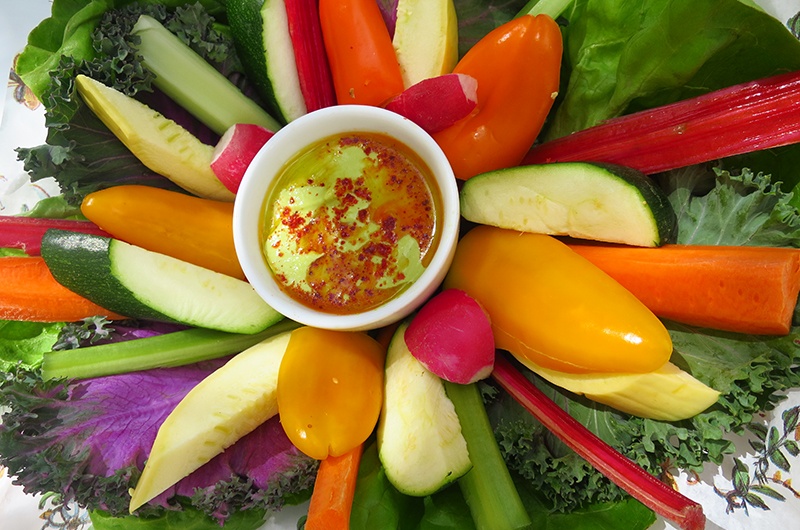 Spring vegetables dish at Primrose, Park MGM Las Vegas