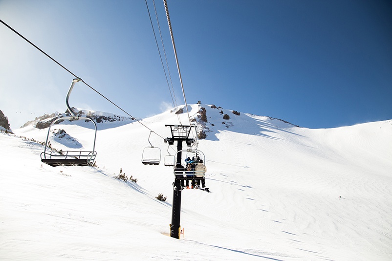 Chairlifts at Mammoth Mountain, California
