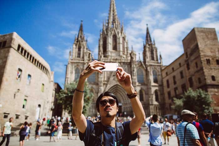 man in barcelona