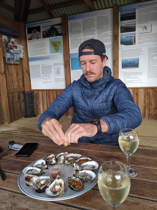 Gentleman preparing his feast