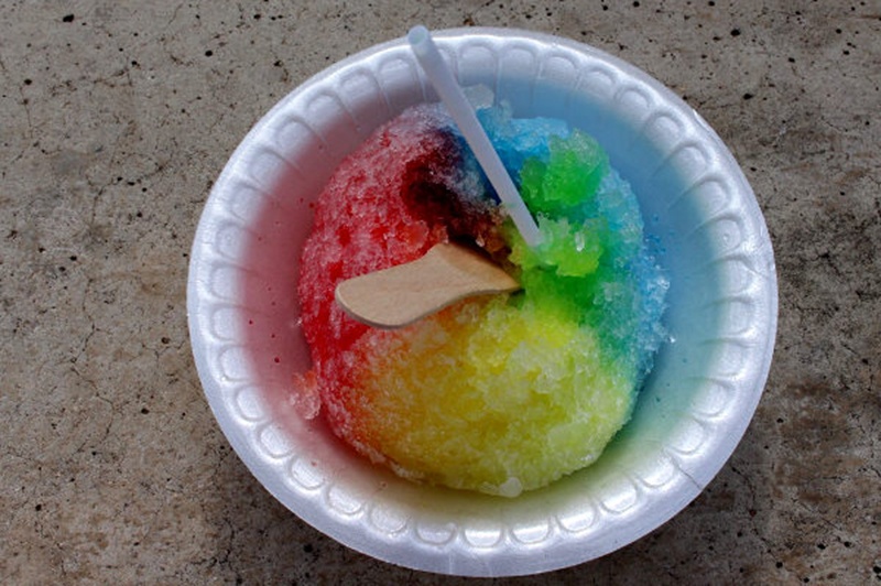 Rainbow shave ice