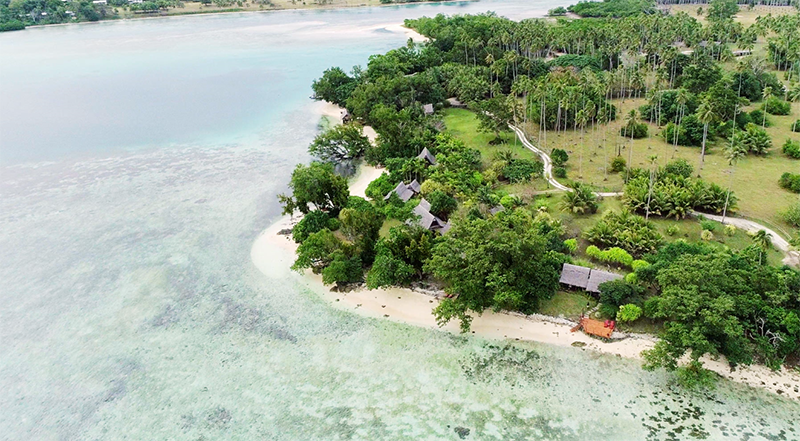 Beautiful landscape of Ratua Island in Vanuatu