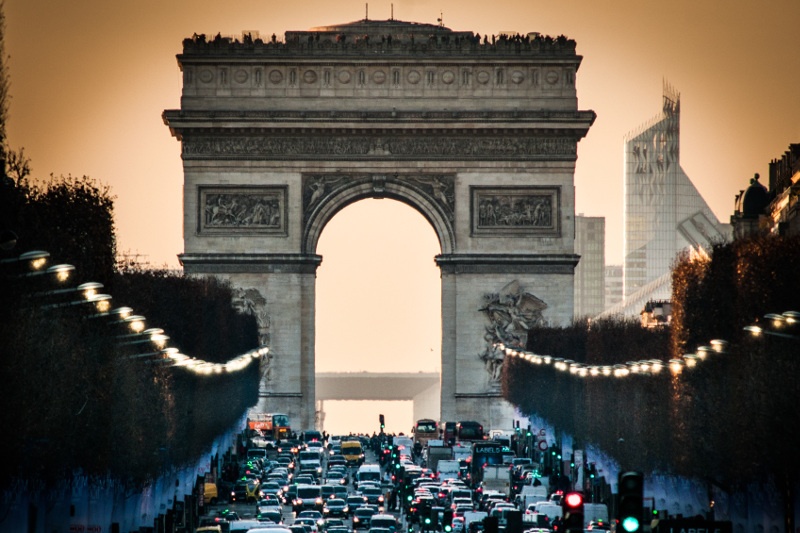Arc de Triomphe monument, Paris, France