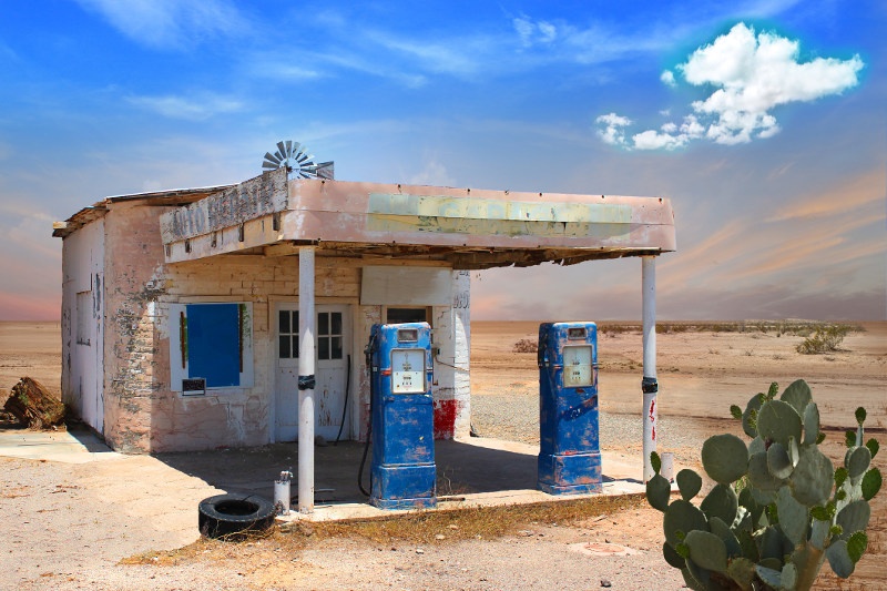 Gas station at Route 66