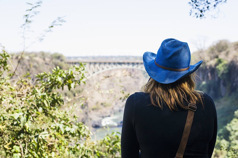 Looking at Victoria Falls from the Zambia side.