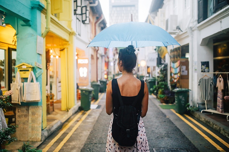 Small alley in Singapore