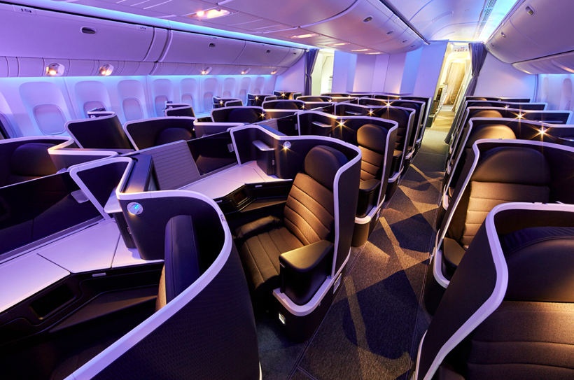 Virgin Australia business class beds offer extra leg room 