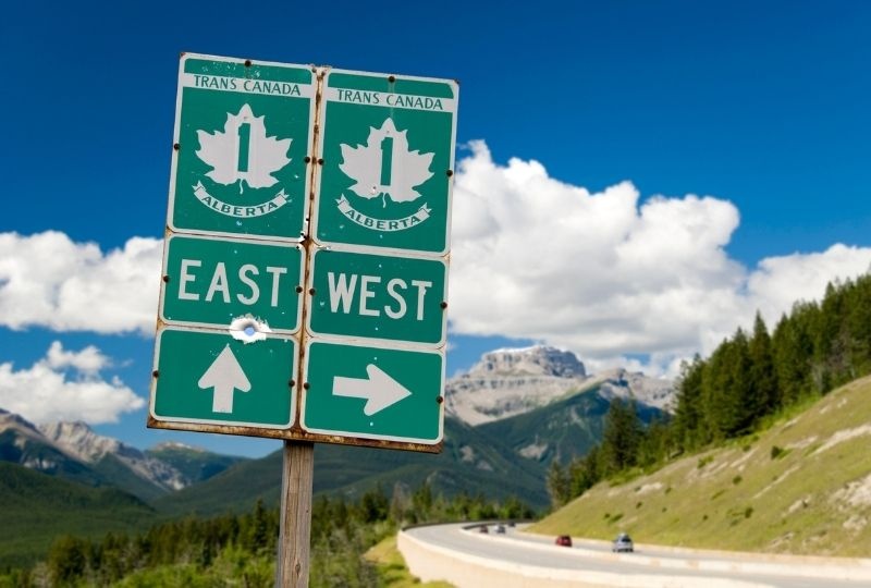 Image of Trans Canada Street Sign.