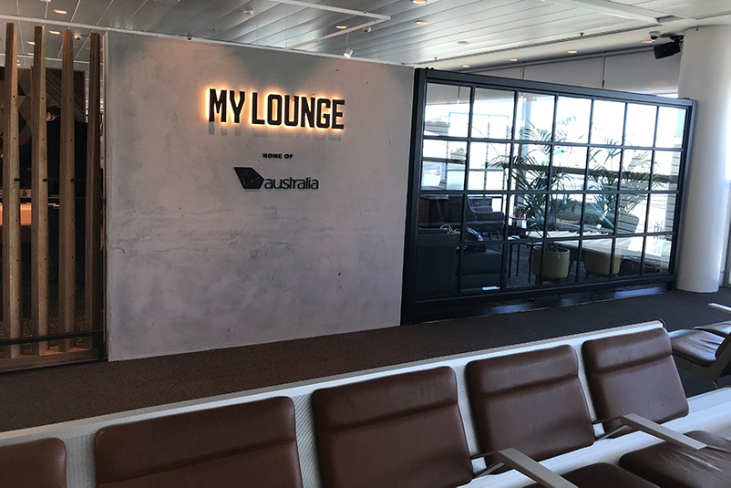 Exterior of Virgin Australia International Lounge at Brisbane Airport