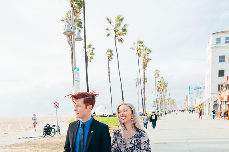 Couple in Venice Beach, LA