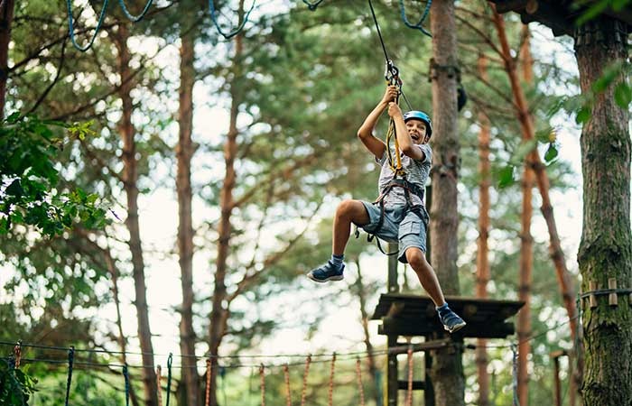 family zip line