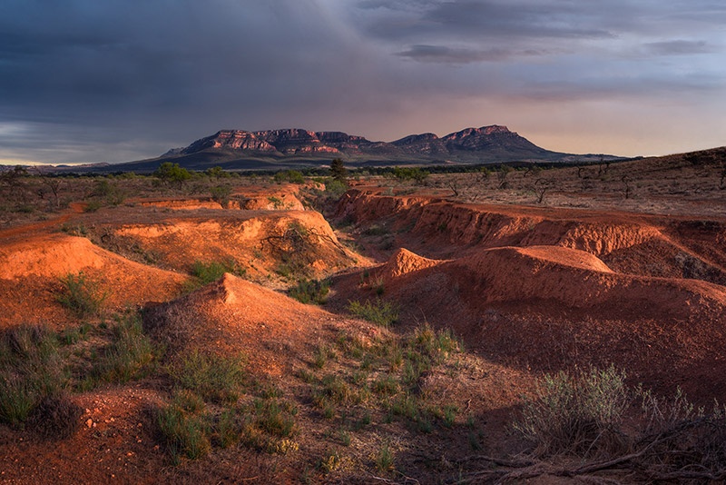 National park of mountains 