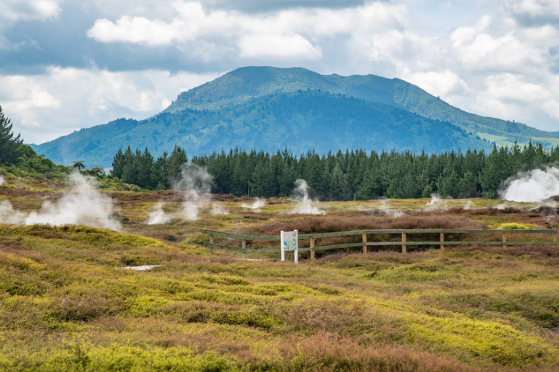 Steaming vents at Craters of the Moon Park