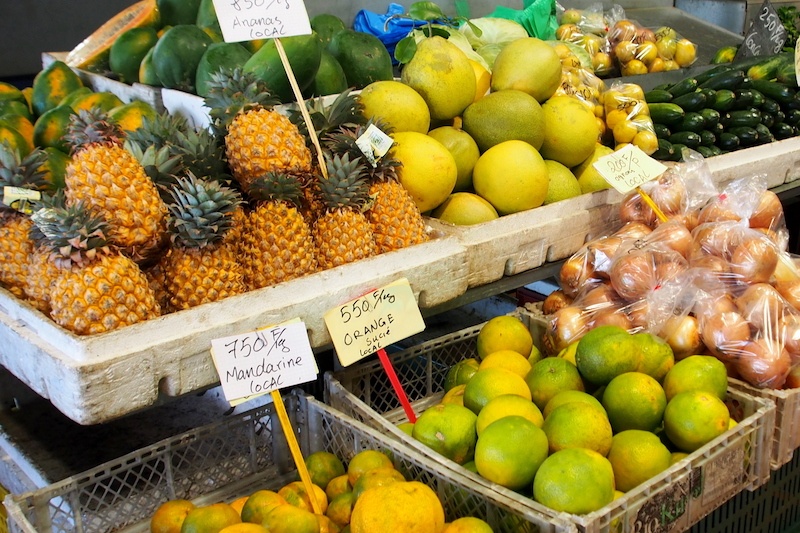 Noumea fresh market produce