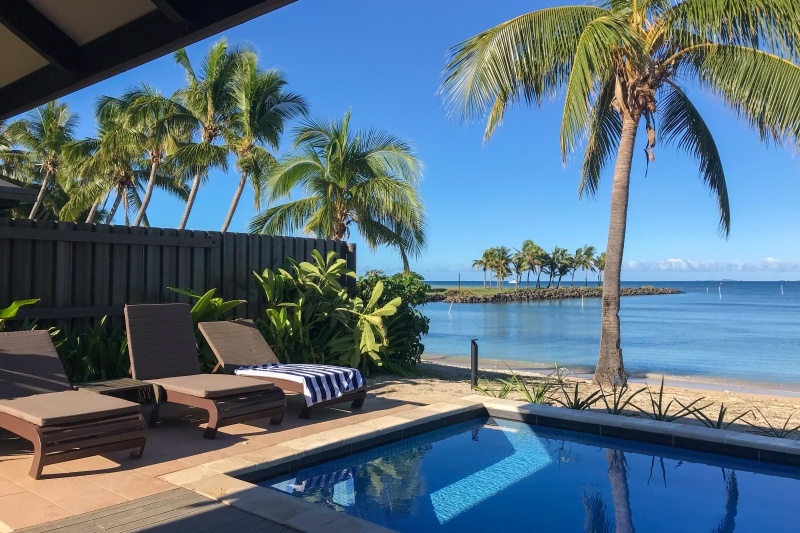 Beachfront Villa at First Landing Resort, Nadi, Fiji.