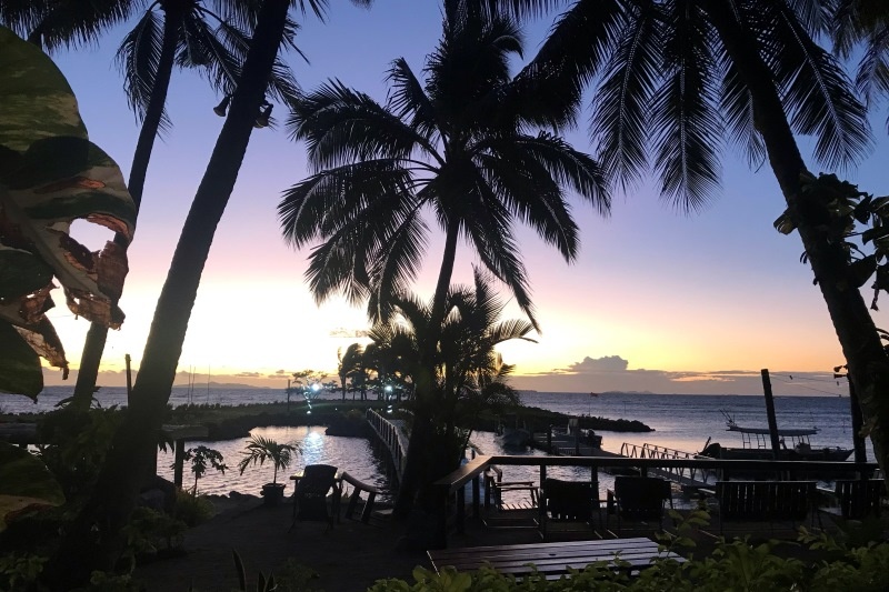 Sunset at First Landing Resort, Nadi, Fii