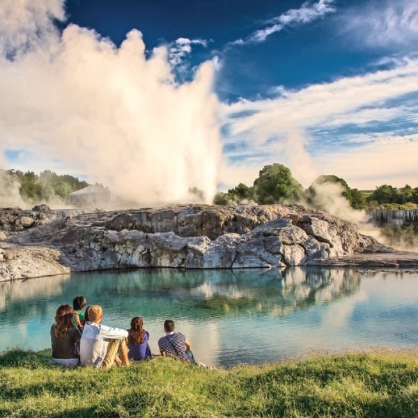 Te Puia Geothermal Valley in Rotorua.