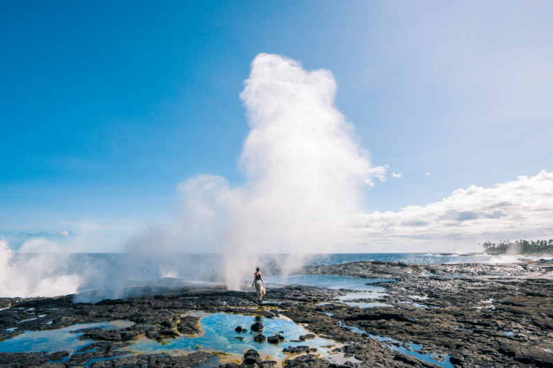 Alofaaga Blowholes in Samoa
