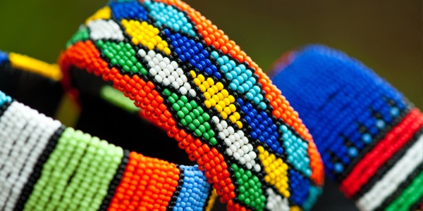 Bright coloured bracelets